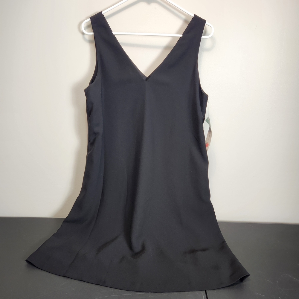 NEW Lauren Ralph Lauren Elegant Black Shift Sleeveless Dress 10